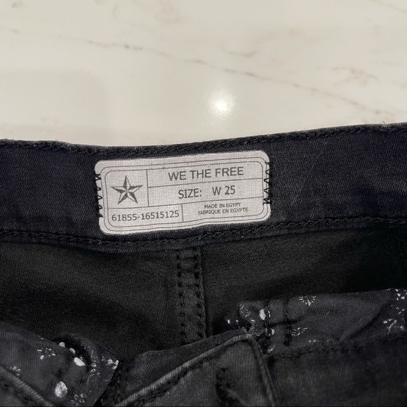 🎉HOST PICK🎉 Free People We The Free black skinny high rise jeans - Picture 12 of 16